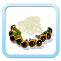 Yeux de sécurité Safety eyes - 8mm Jaune Yellow - FROGandTOAD Créations